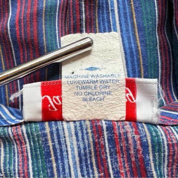 Vintage Jane Darling Kids Striped Dress – Union Made in USA – Girls Size 10 - Picture 8 of 10